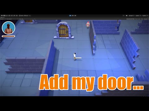 Added my door on Top down engine. /Unity/Blender