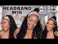 NO LACE! NO GLUE! NEW HEADBAND WIG | SO EASY AND QUICK  ft. Luvme Hair