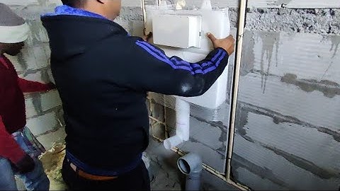 Jaquar Slim Concealed Cistern Installation in toilet