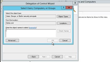Using the Delegation of Control Wizard