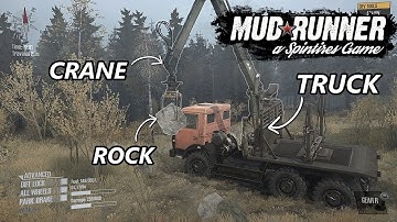 What else can crane pick up, beside logs | Spintires Mudrunner