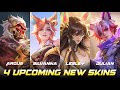 4 Upcoming New Skins | Fatcat Series Skins : Lesley, Julian, Silvanna &amp; Argus Epic