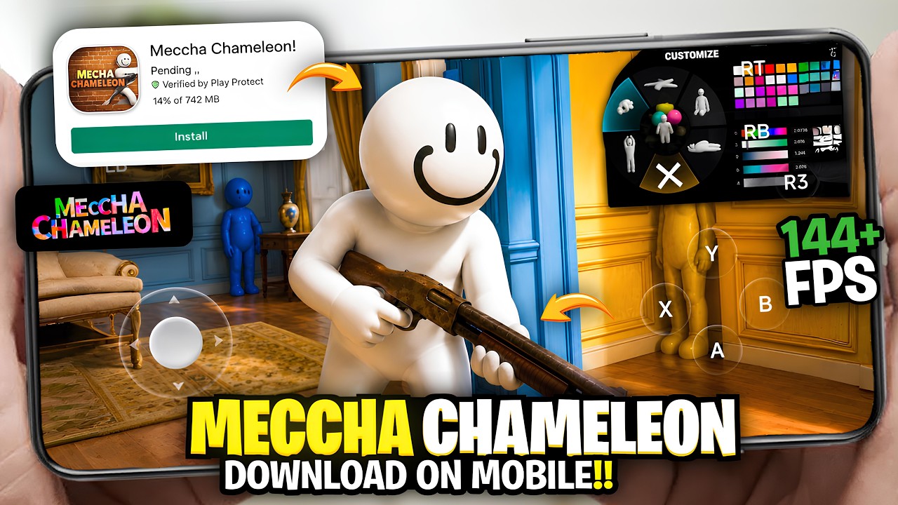 Play Meccha Chameleon On Mobile! (Android/IOS)🔥 | Online Multiplayer | Meccha Chameleon Gameplay