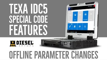 Diesel Laptops TEXA training - Special Code Feature (Offline Parameter Changes)