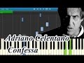 Adriano Celentano - Confessa [Piano Tutorial] Synthesia