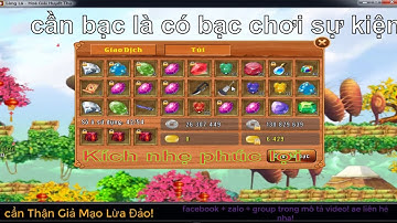 Làng Lá Phiêu Lưu Ký | Kích phúc lợi và bán bạc cho ae chơi sự kiện - 2x víp ll4 lên đồ | HTC game