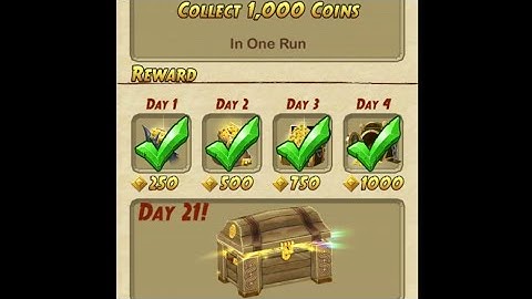Daily Challenge Streak Day 21 | Temple run 2