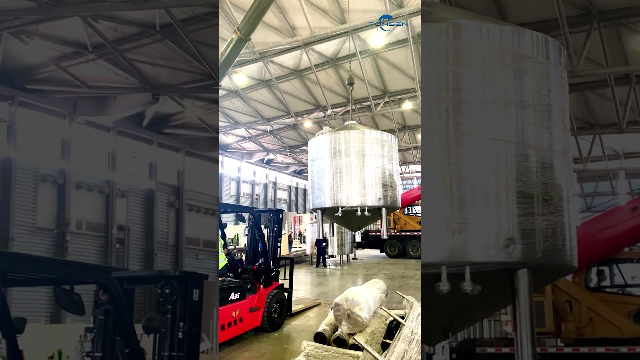 Craft Beer China Exhibition 5000L equipment installation, go!