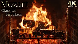 Crackling Fireplace & Classical Music Ambience ~ Mozart's Piano & Symphony Study Music Ambience screenshot 5