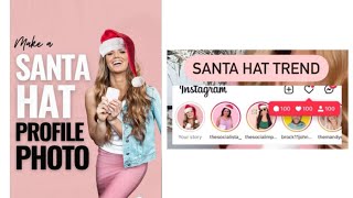 How to edit santa hat profile photo Trend on Instagram? Christmas hat trend on Instagram profile ! screenshot 4