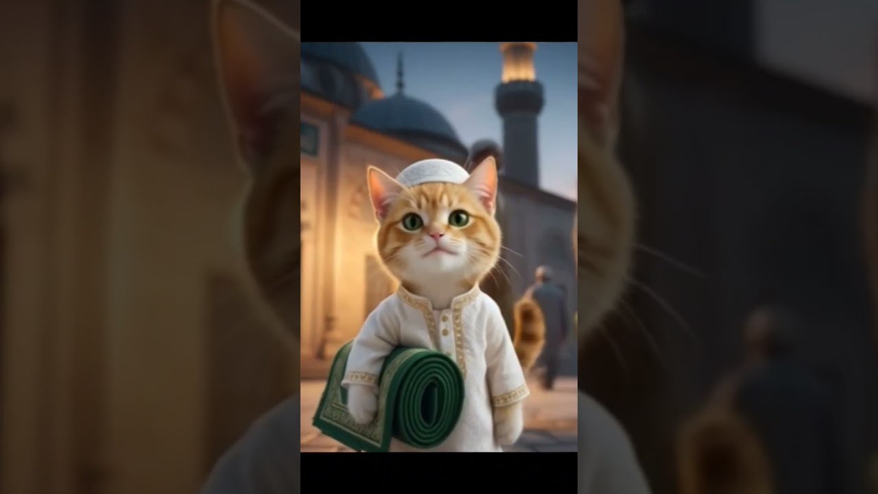 XoXo's 1st Tarawih in Ramadan #kitten #ramadan #tarawih