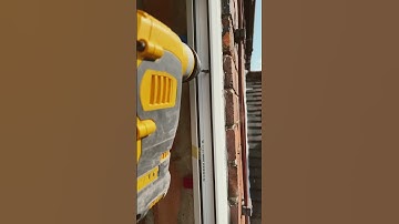 Fitting A UPVC Window #glass  #tradesman #construction #diy #dewalt #tools