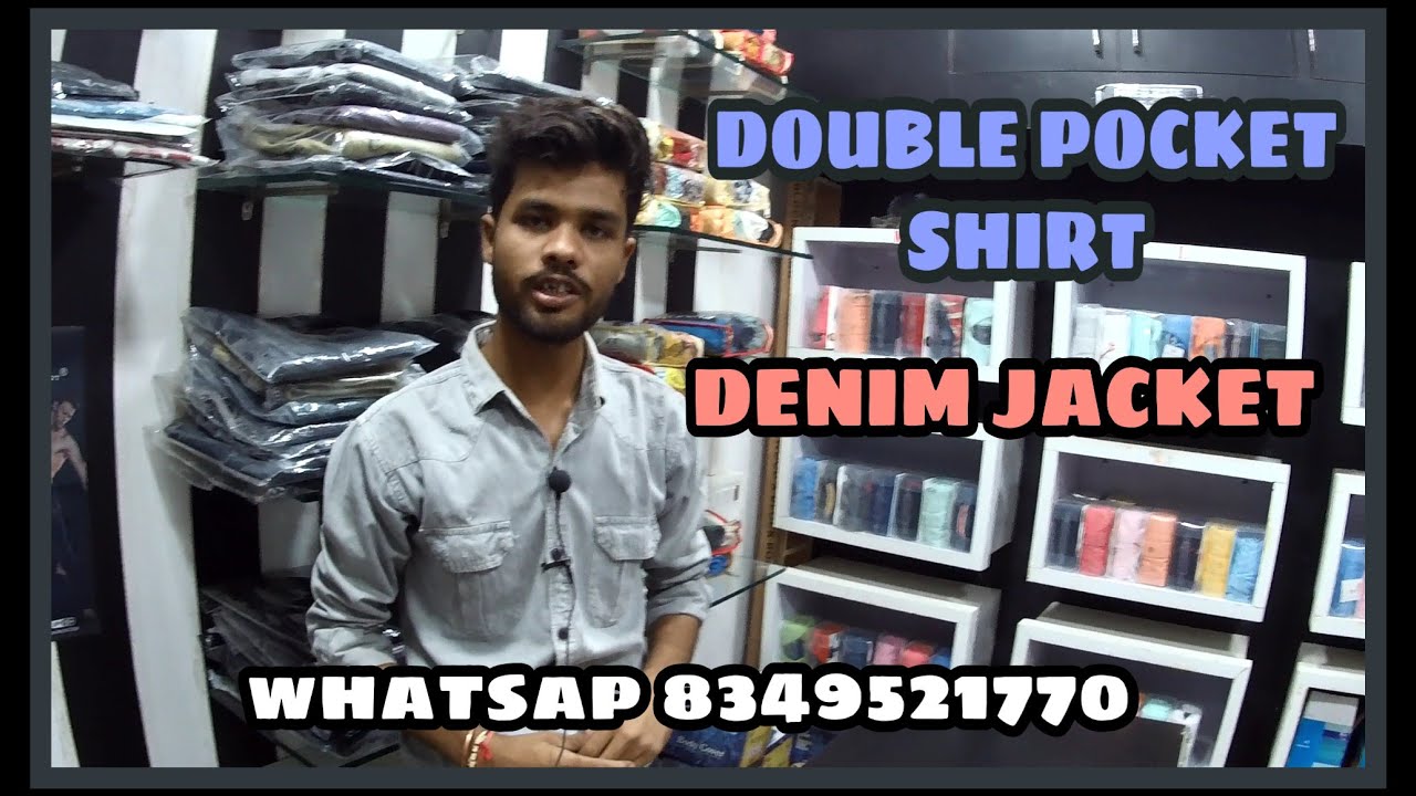 EXPORT SURPLUS DENIM JACKET/ BRAND COPY JACKET/ DOUBLE POCKET SHIRT/ FASHION COTTAGE