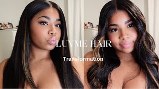 Straight Or Loose Wave? Virgin Blonde Highlight Hair With 5x5 Undetectable Lace Ft. Luvme Hair