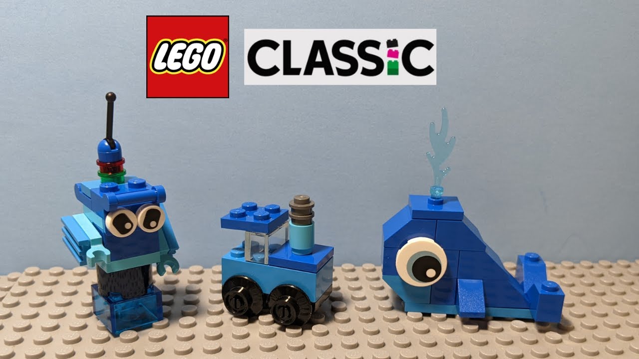 Lego Classic Creative Blue Bricks set 11006 stop motion build 