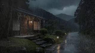 Drift to Dreams Rainfall Over Countryside Cabin for Deep Sleep and Balance