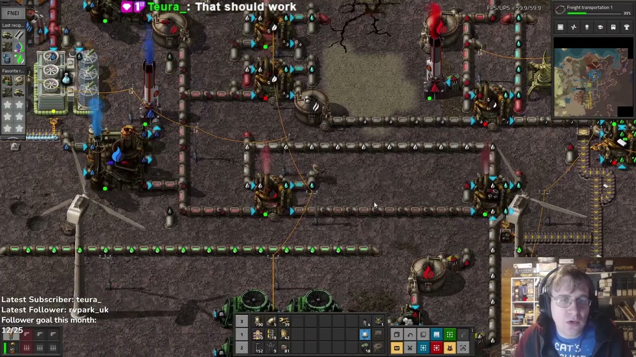 Factorio Nullius - Session 4 - Poor fluid management and spaget