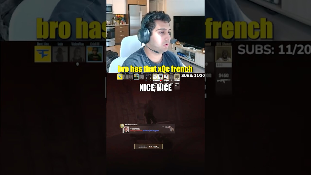 bro thinks he's XQC... #cs2 #csgo #gaming