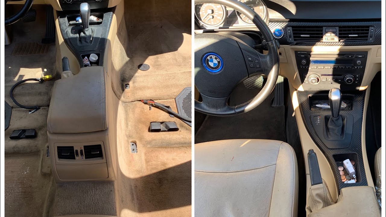 Dyeing my carpet BLACK! (E90 BMW) YouTube