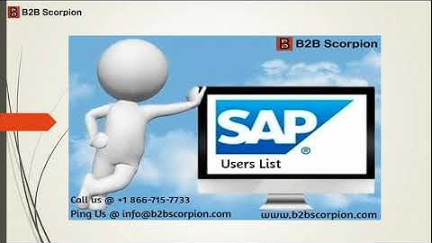 Top SAP Users List Provider 2018