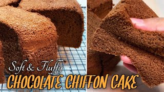 CHOCOLATE CHIFFON CAKE | Soft and Fluffy Chocolate Cake Recipe