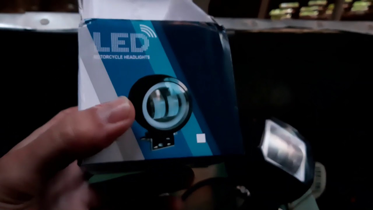 Дополнительные LED фарки 20Вт для мотоцикла.