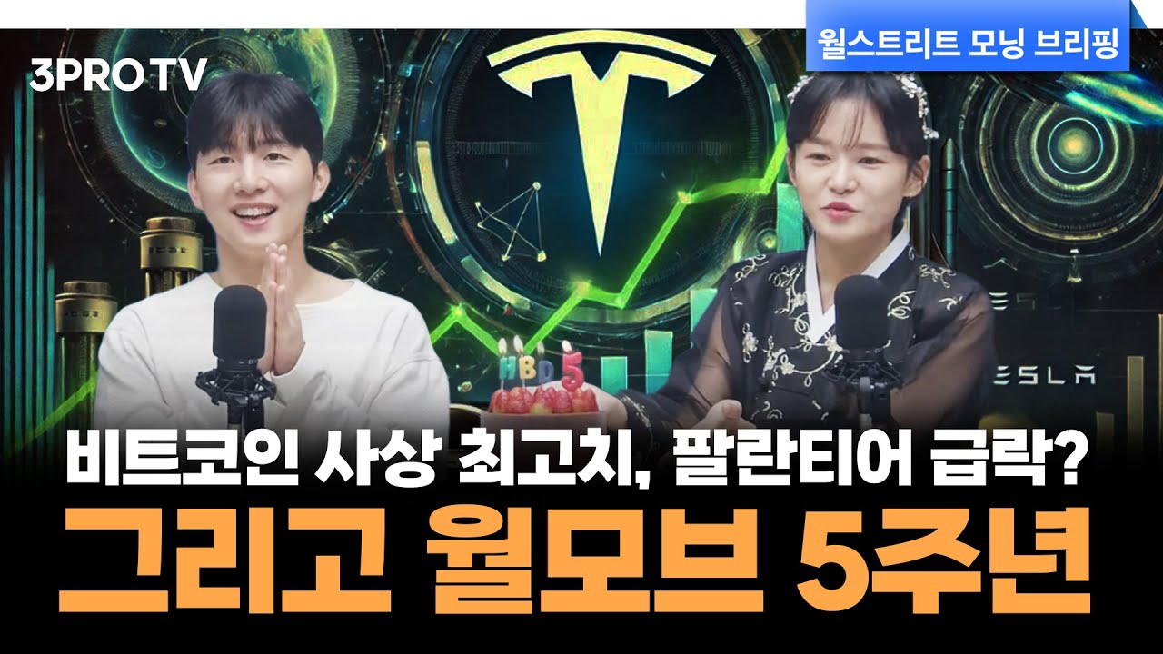 비트코인 사상 최고치, 리게티컴퓨팅 급등!... 팔란티어, 오해가 만든 주가 급락? f. 박명석 글로벌시황맨 [월가 뉴스레터]