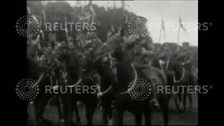 1921 British Army cavalry display in Dublin