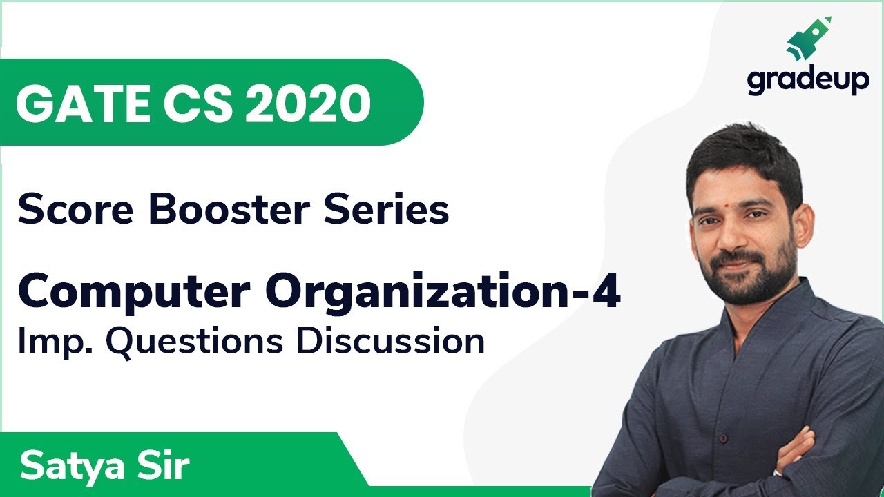 Important Questions' Discussion | GATE CS 2020 | Computer Organization ...
