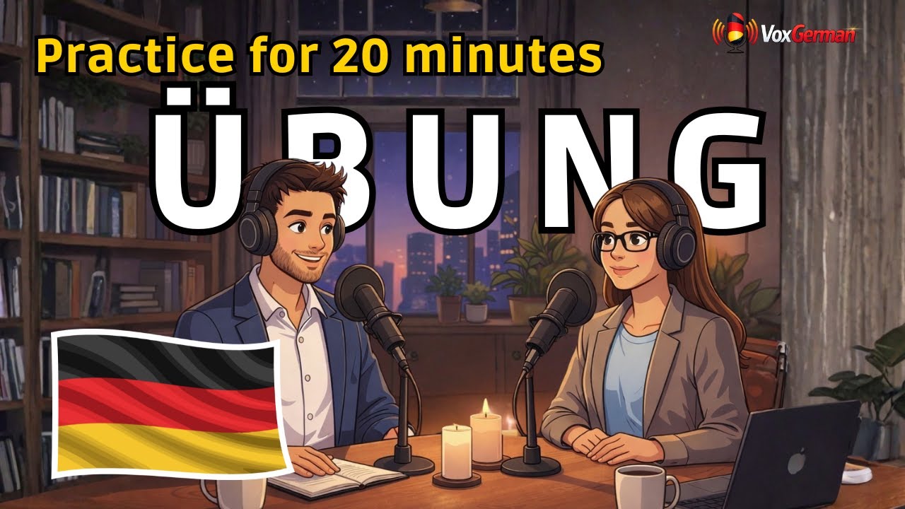 Listen to and understand German  20 minutes of power exercises every day in the podcast!