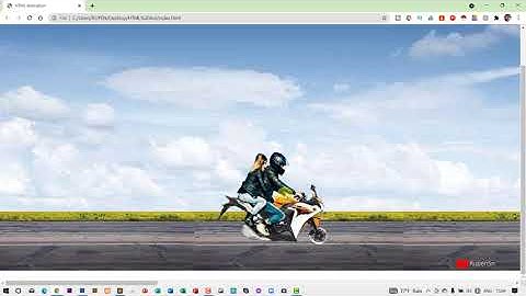 how to make ANIMATION on website using HTML CSS JAVASCRIPT | moving motorcycle animation | BOOTSTRAP