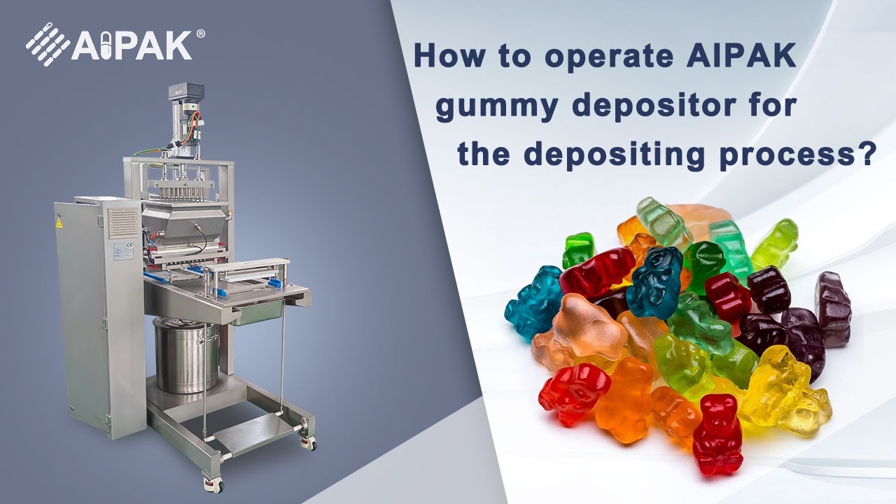 How to operate AIPAK gummy depositor for the depositing process?