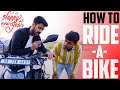 How to ride a bike  motorcycle learning for beginners  traffic me bike kaise chalaye  in hindi