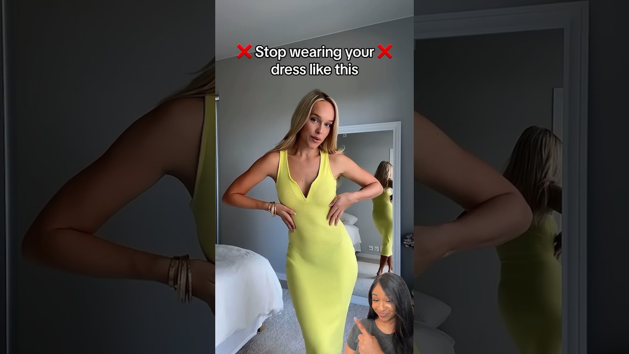 Try this fashion hack if your dress is too big! #fashionhack #dresshack  #fashion - YouTube