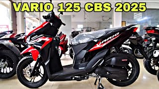 THE NEWEST 2025 VARIO 125 CBS VERSION IN RED AND BLACK, SPORTY AND ELEGANT LOOK🔥🔥🔥