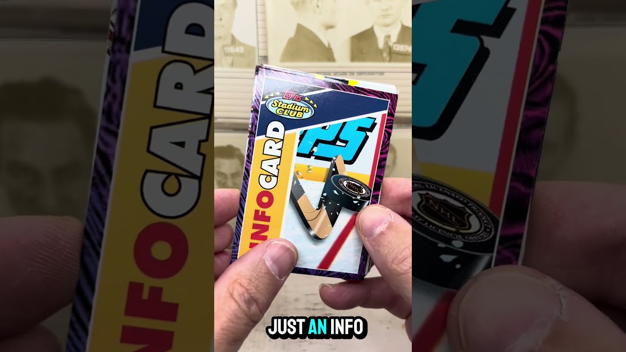 Ripping a pack of 1993 Topps Stadium Club Hockey Cards 