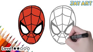 How To Draw Spiderman Step By Step Jay Art