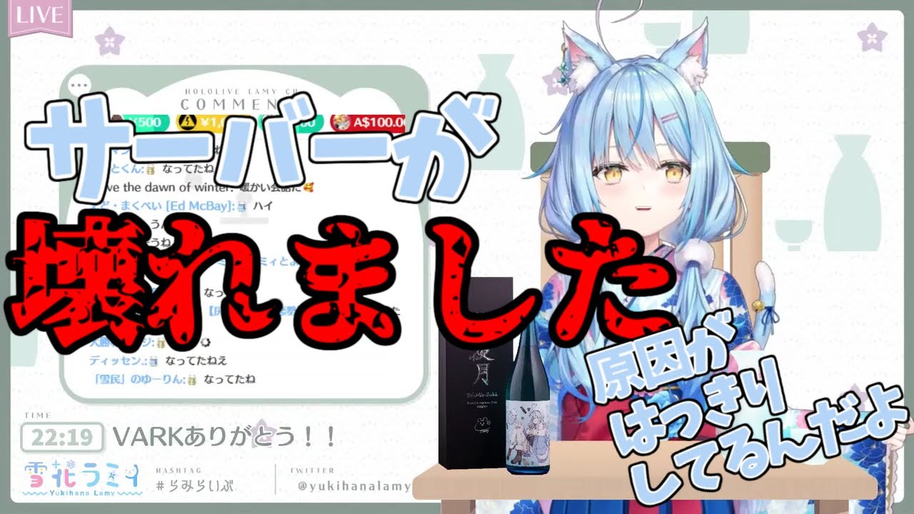 【雪花ラミィ/ホロライブ】サーバーが壊れました。原因は…