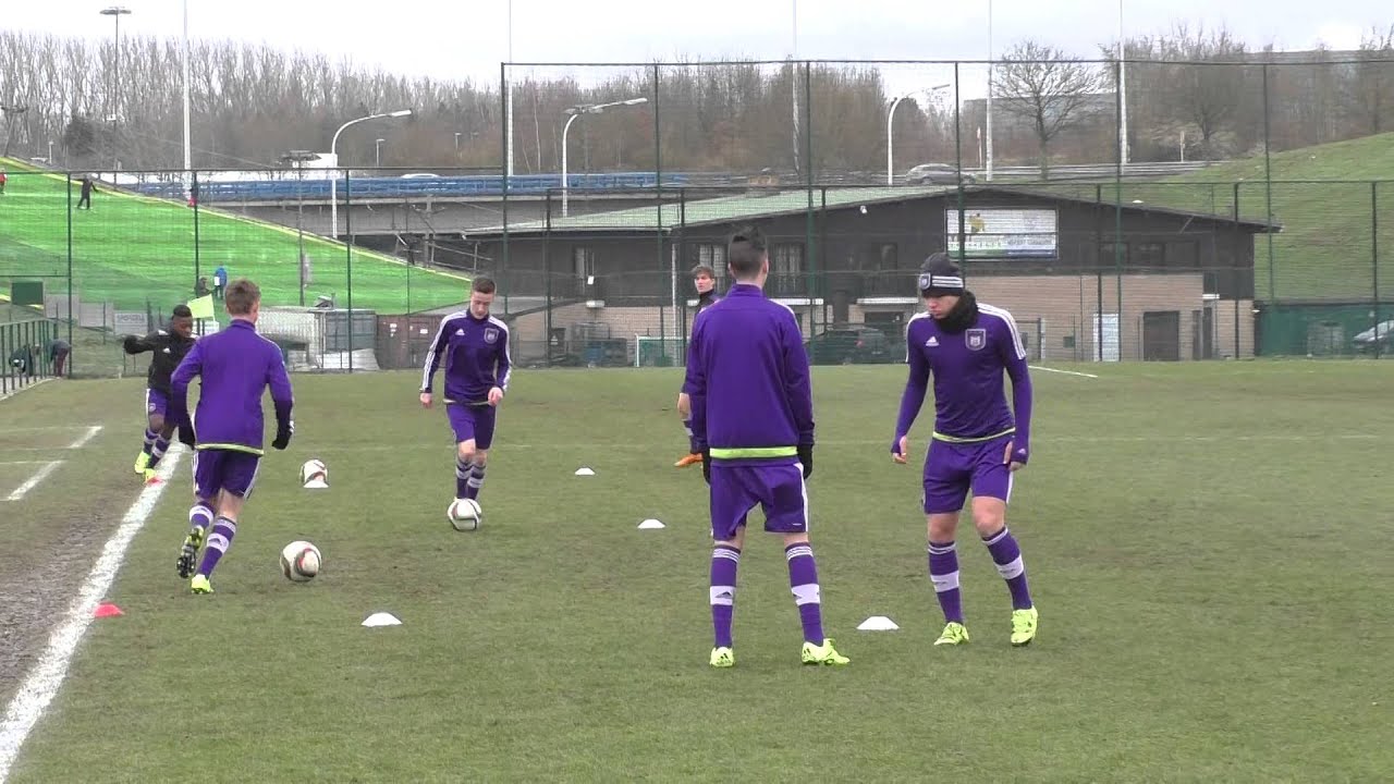 U17 Anderlecht Warming-up RSCA Academy Neerpede Part 1