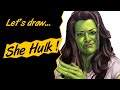 How to draw She Hulk ! Colored pencils timelapse