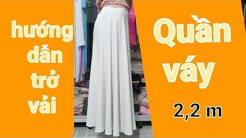 🍭 3️⃣ Cách trở vải cắt quần váy