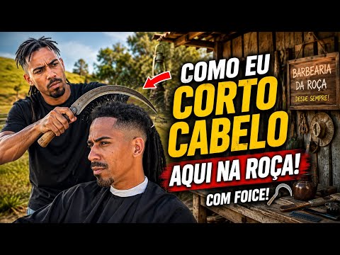 THEY ASKED ME HOW I CUT MY HAIR IN THE COUNTRYSIDE 😂