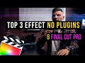 Переходы в Final cut pro (NO PLUGINS) | TOP 3 effects transition