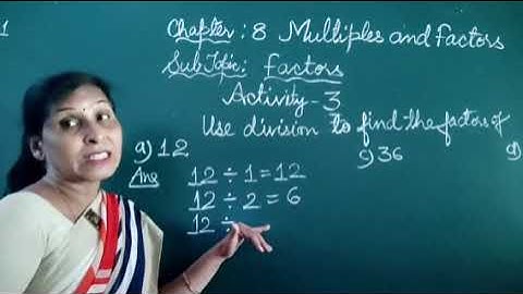 Class 4 Chapter 8 l Multiples And Factors l Finding Factors By Multiplication & Division Maths Ncert