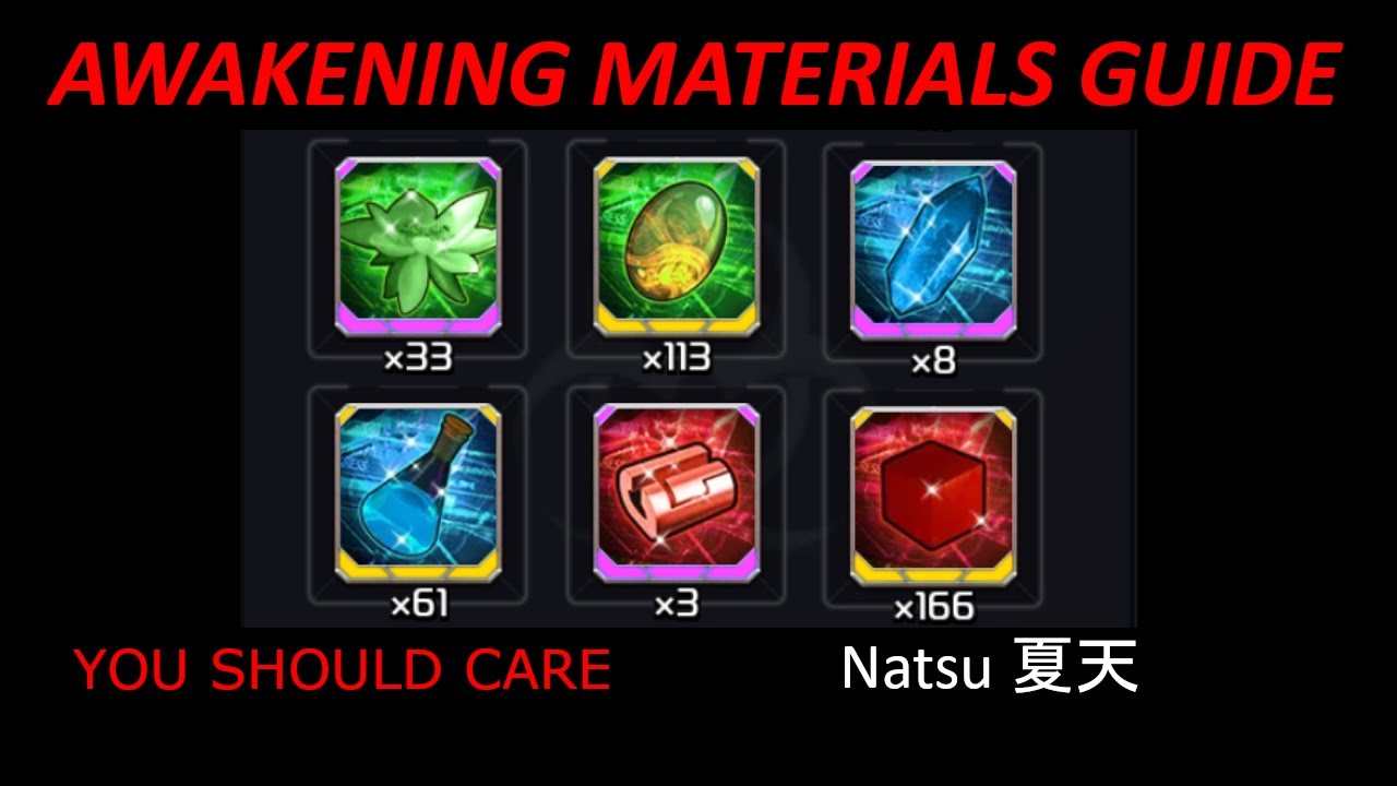 awakening-materials-guide-ark-of-war-youtube