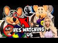 Chuck E Cheese Animatronics are STALKING US?! (HIDDEN CAMERAS IN EYES?! *shocking*)