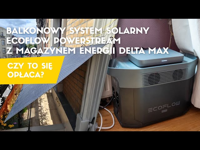 Balkonowy system solarny EcoFlow PowerStream z magazynem energii