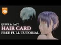 Blender Hair Cards for Game-Ready Character (EASY & QUICK) / NEW