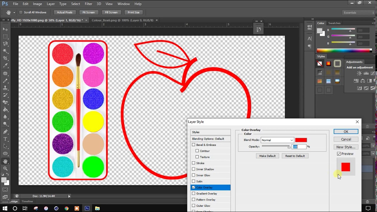 how to Create Background 1920x1080 in Photoshop Part 03, របៀបបង្កើត ...
