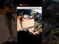 Police Officer vs Superbike Rider 🚓 Cute Reaction 😍 Who Wins? #shorts #motovlog #rider